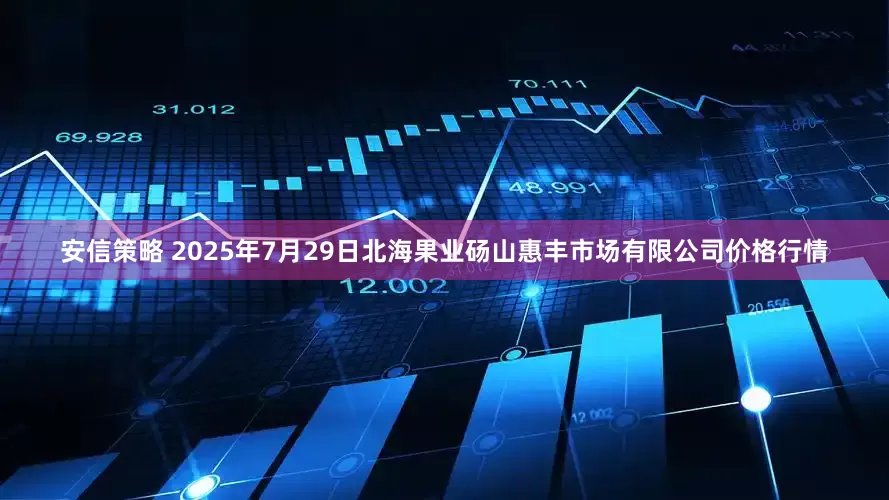 安信策略 2025年7月29日北海果业砀山惠丰市场有限公司价格行情