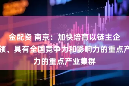 金配资 南京：加快培育以链主企业为引领、具有全国竞争力和影响力的重点产业集群