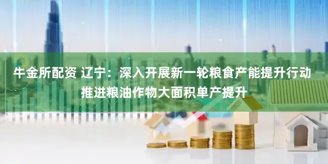 牛金所配资 辽宁：深入开展新一轮粮食产能提升行动 推进粮油作物大面积单产提升